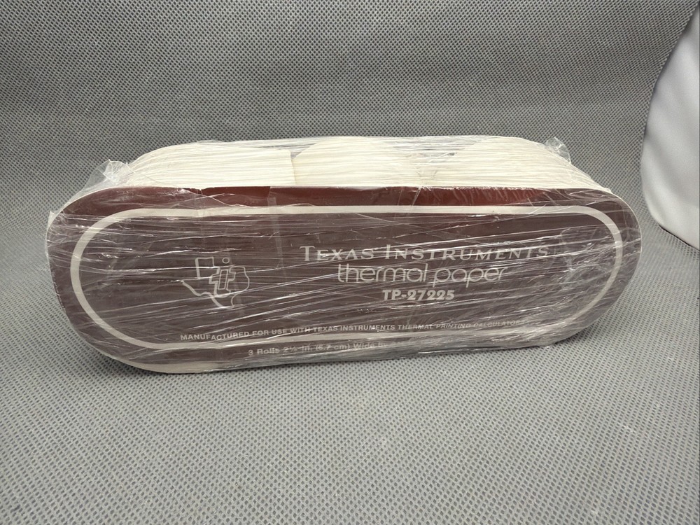 Texas Instruments Thermal Paper TP-27225 3 Roll Pack New