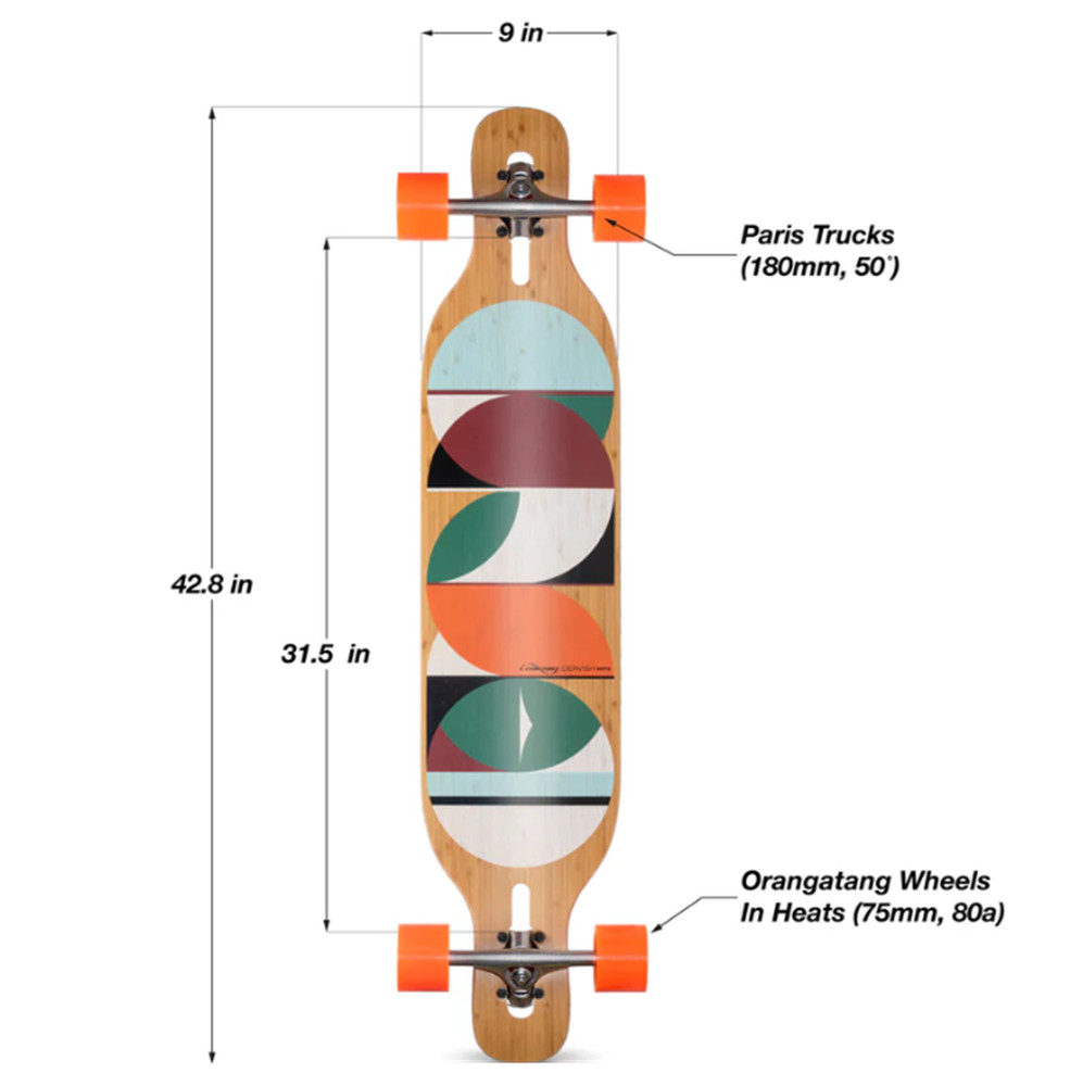 Loaded Dervish Sama Flex 2 Skateboard Complete Natural 9x42.8"