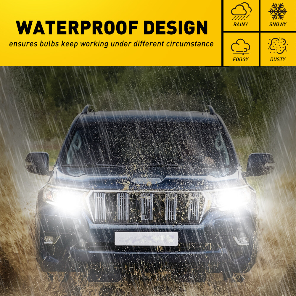 AUXITO H4 9003 LED Headlight Bulbs Hi Low Beam Conversion Kit 6000K White Canbus