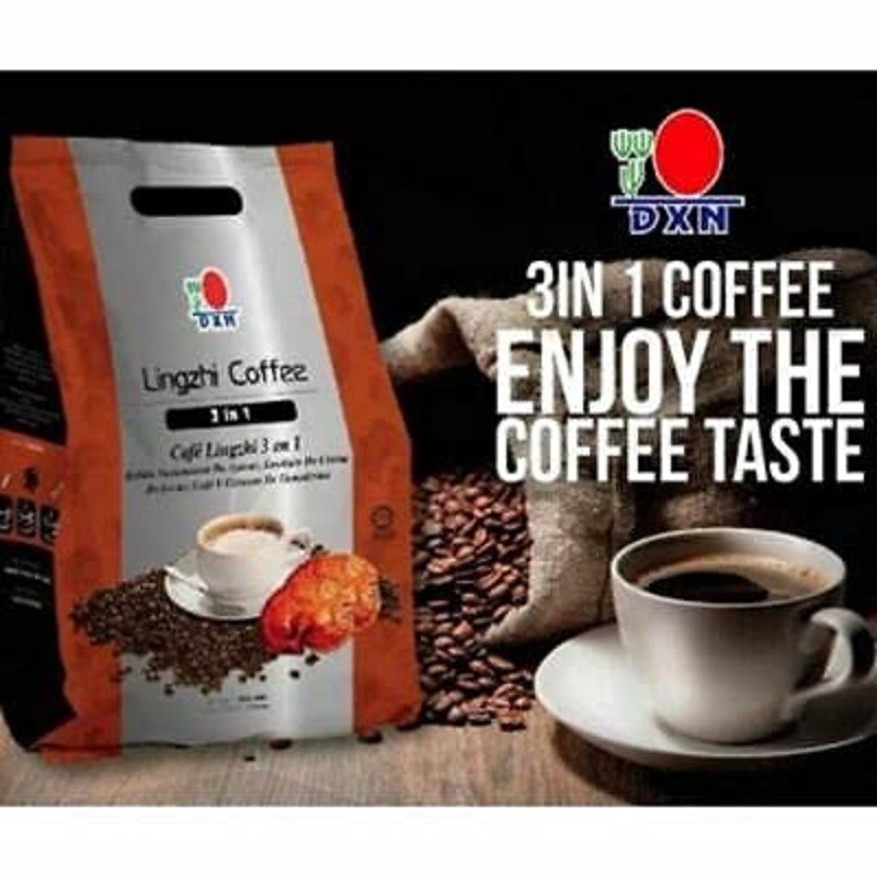DXN Lingzhi 3 in 1 Ganoderma Premium Coffee with Ganoderma Extract - (25 x 20gm)