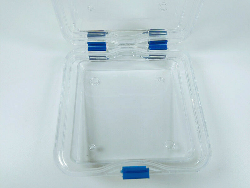 Acrylic Hinged Display Box Storage Plastic Jewelry Membrane Case Retainer Boxes