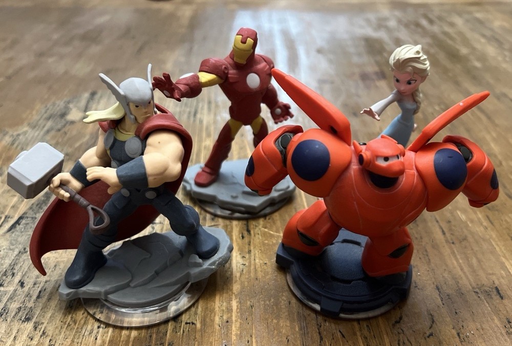 Disney Infinity 2.0 Character Figures Frozen Elsa Baymax Ironman Thor