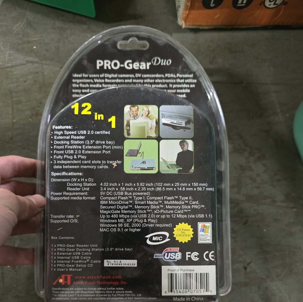 3.5 inch 12 In 1 Internal Floppy Bay Front Panel Card Reader USB VTG ATECH FLASH