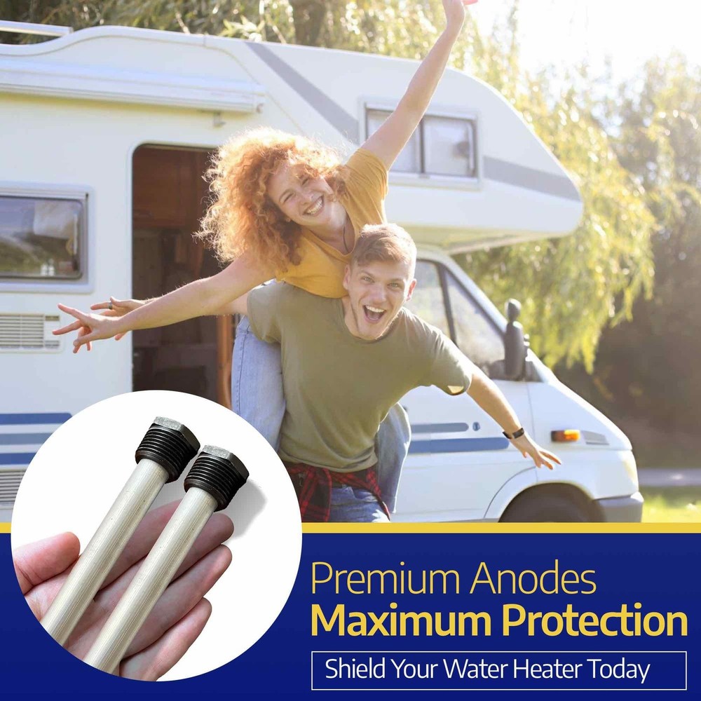 Magnesium Anode Rod for Hot Water Heater ¾" NPT - 9.25" Length - 2 Pack