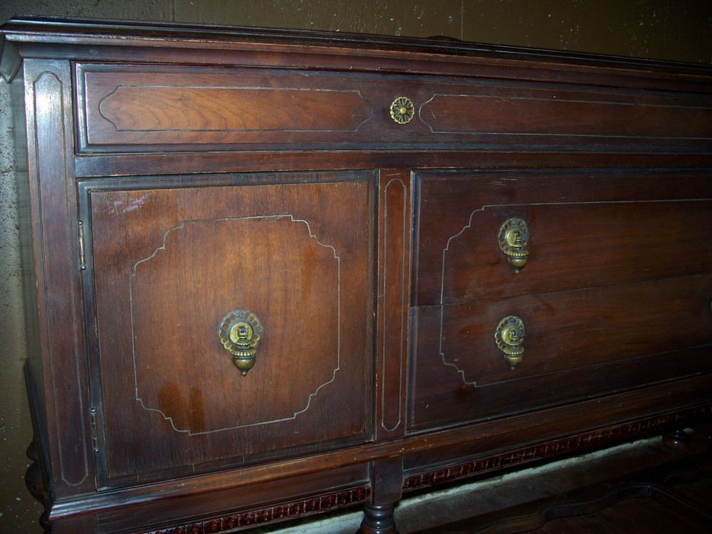 1920's Niemann Table Co. Sideboard Buffet 66" As-Is, Pick-Up Only, Please Read