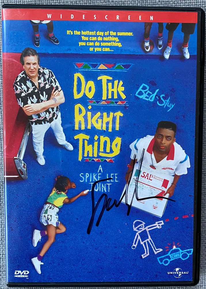 Spike Lee Signed Do The Right Thing DVD Cover - Authentic