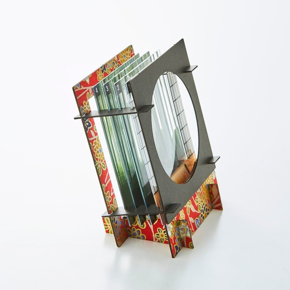 3D Paper Stand Layer Art - Round Window - Bamboo forest CHIKURIN