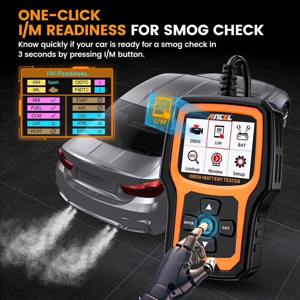 ANCEL 6V/12V Battery Tester Car Engine Fault Code Scanner OBD2 Diagnostic Tool