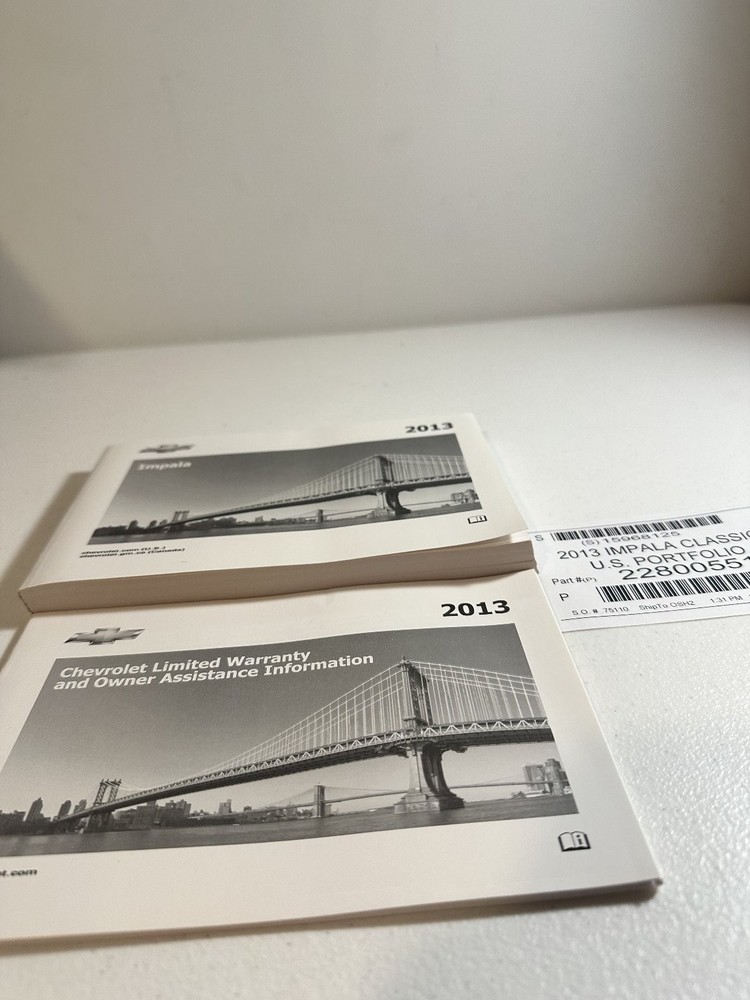 2013 Chevrolet Impala Owner's Manual Set