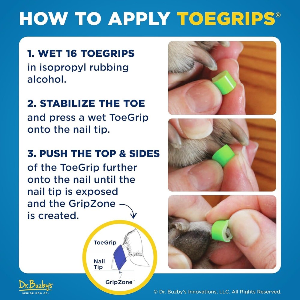Dog Nail Grips - Instant Traction 20 Pack