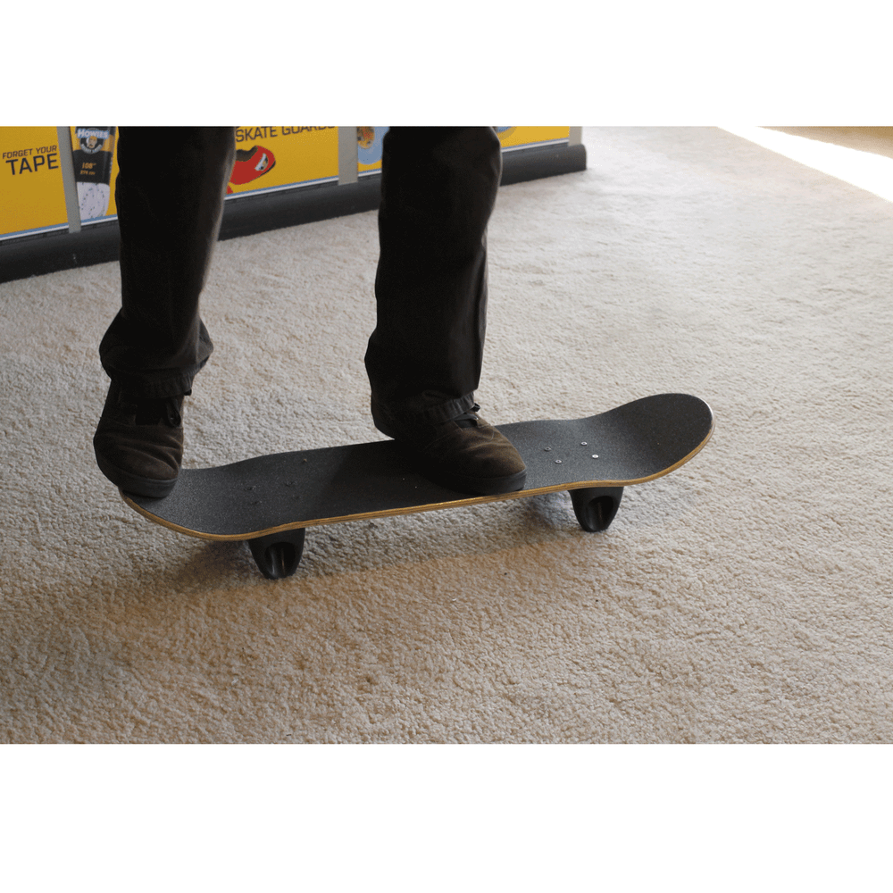Softrucks Skateboard Indoor Practice Complete 8.0" Black Trucks, Dipped Black