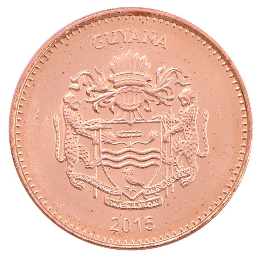 Guyana 5 Dollars, 2015, KM #51, Mint