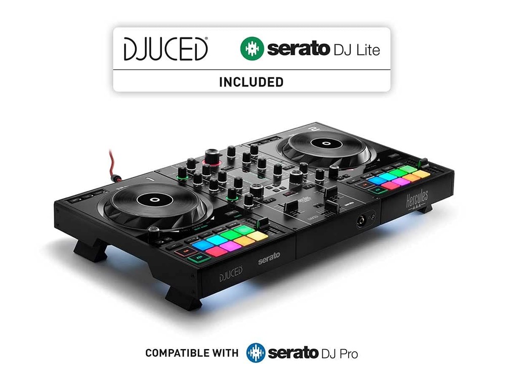Hercules DJControl Inpulse 500: 2-deck USB DJ controller for Serato and...