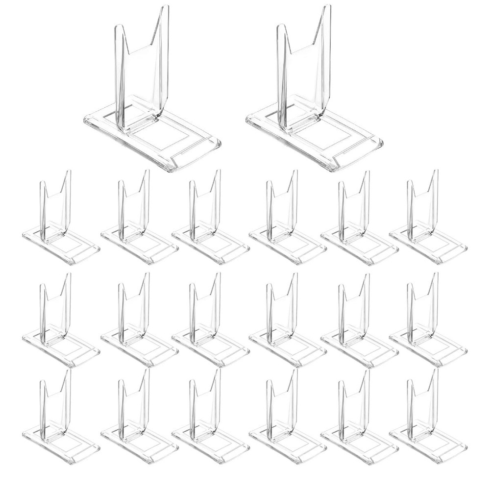 20 Packs Acrylic Comic Book Display Stand, Adjustable Clear Display Holder Easel