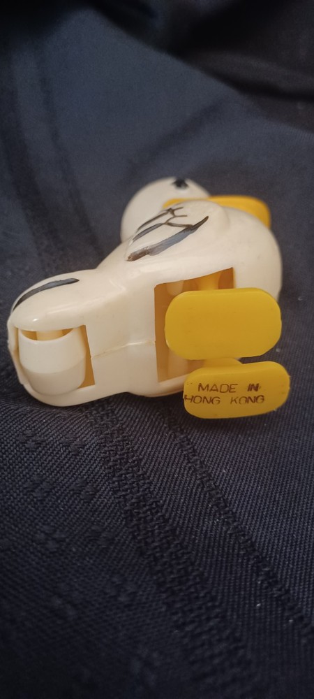 Vintage Primitive Celluloid Ramp Walking Pull Toy Duck