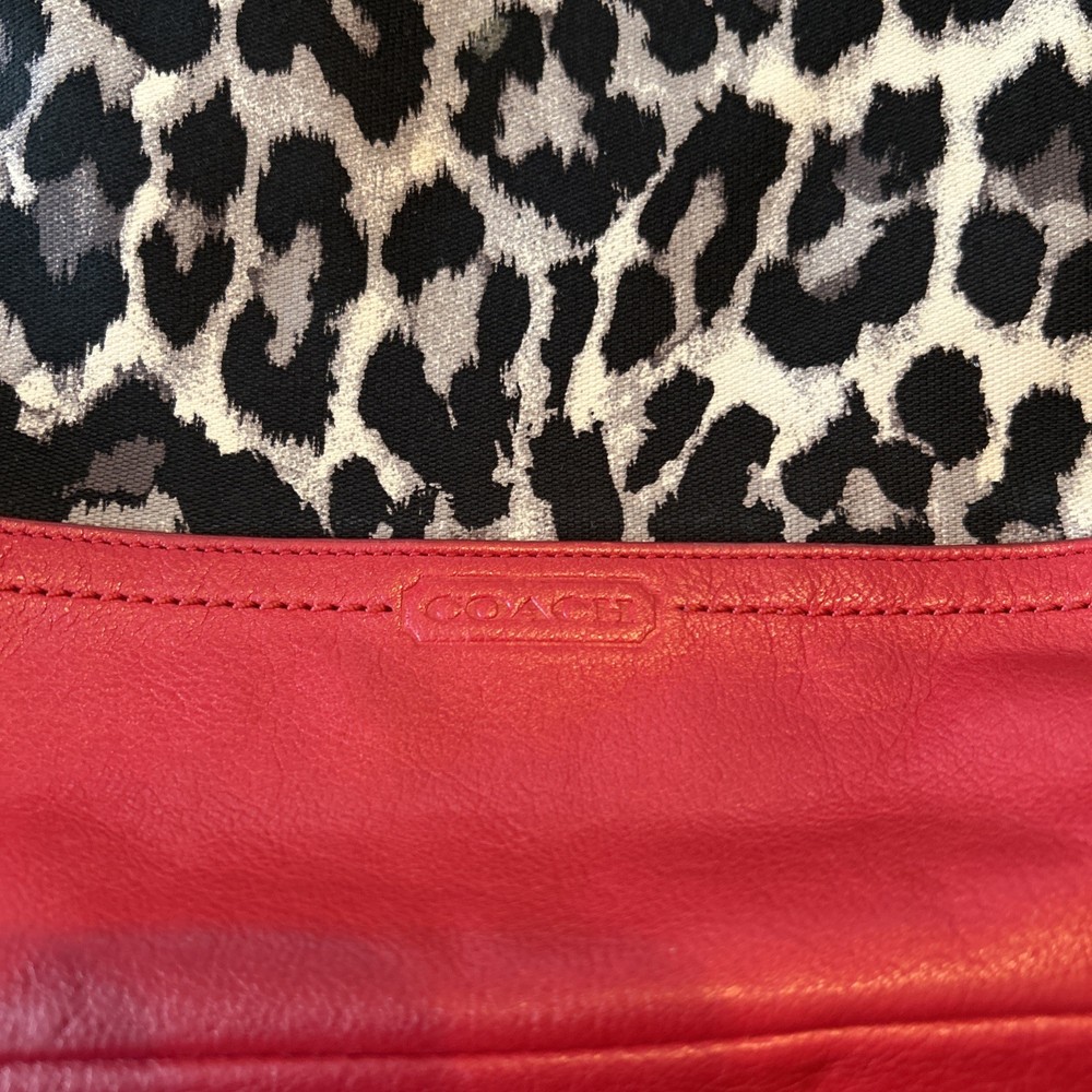 Coach Purse Red chia print