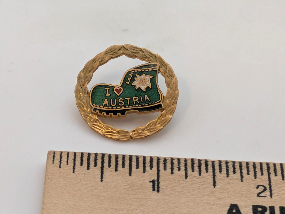 I Love Austria Boot Lapel Pin