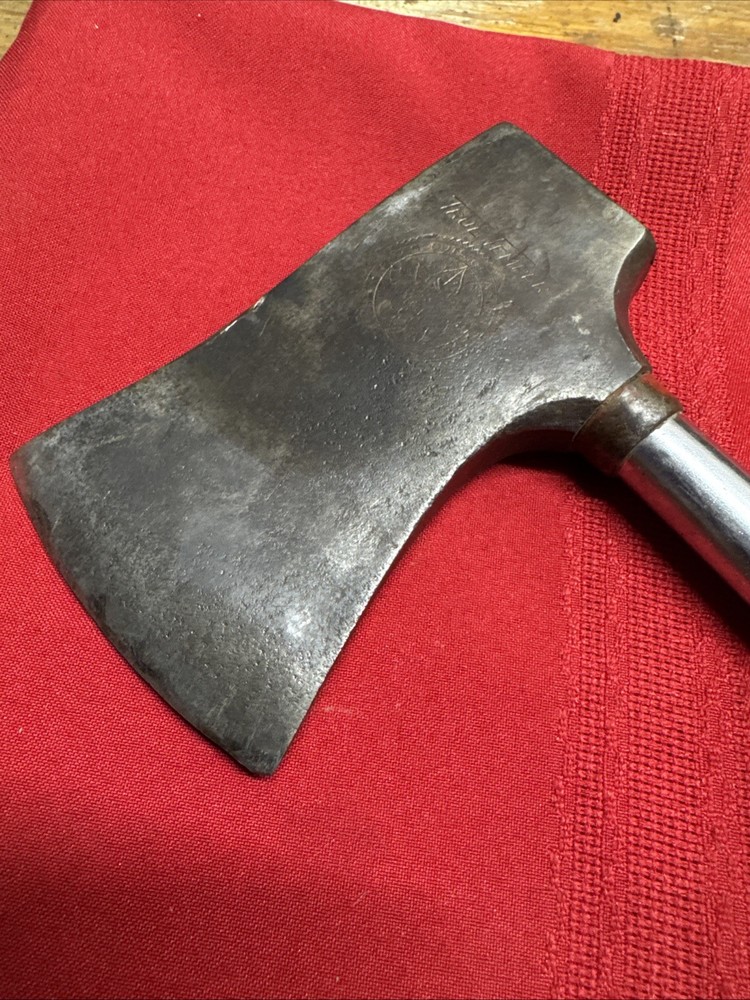 Vintage True Temper Solid Steel Hatchet 3” Blade Camping Hunting 20 Oz