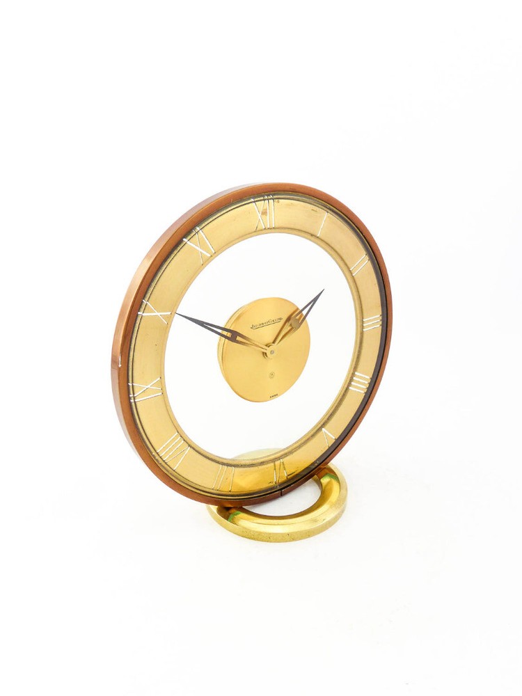 Fine Jaeger LeCoultre table clock from the 60s 8 days