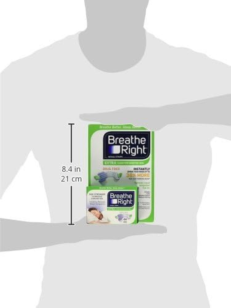 Breathe Right Nasal Strips Extra 72 Strips with new Packaging