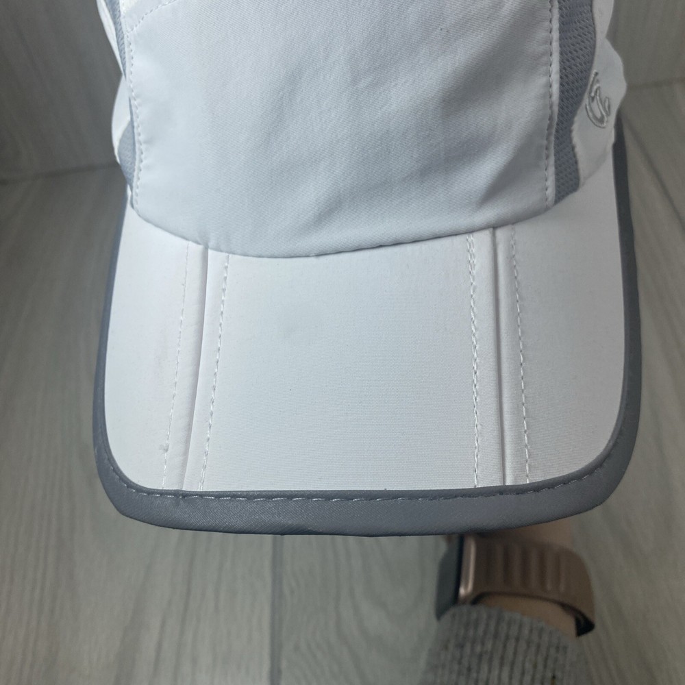 GADIEMKENSD Reflective Folding Outdoor Hat Unstructured Adjustable White Cap