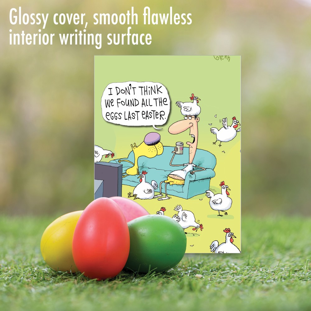 Funny Easter Greeting Card w/ envelope - Found All Eggs