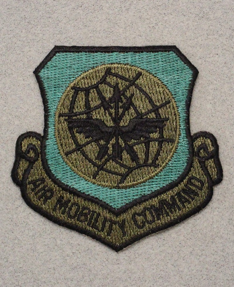 USAF Air Force Patch 185: Air Mobility Command - 3", subdued