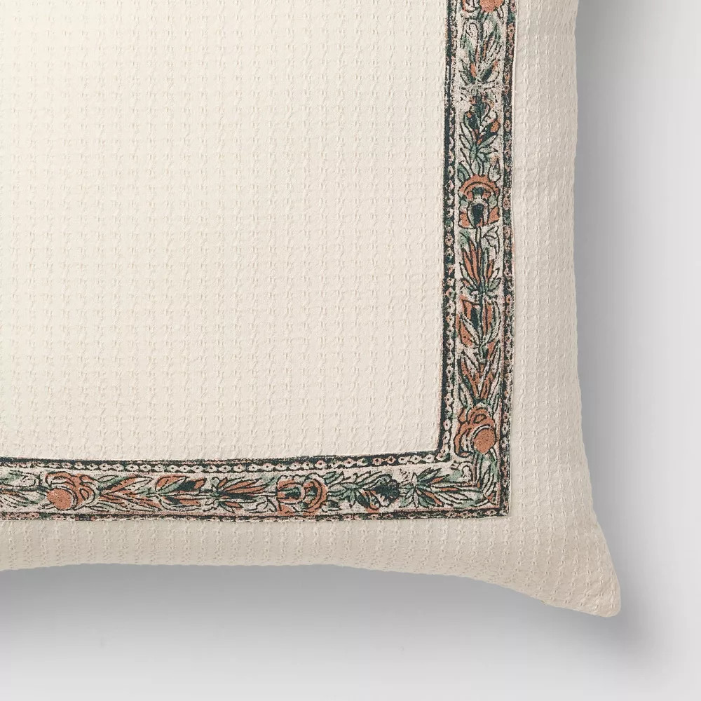 Oversized Square Border Pattern Cream - Threshold Design with Studio McGee