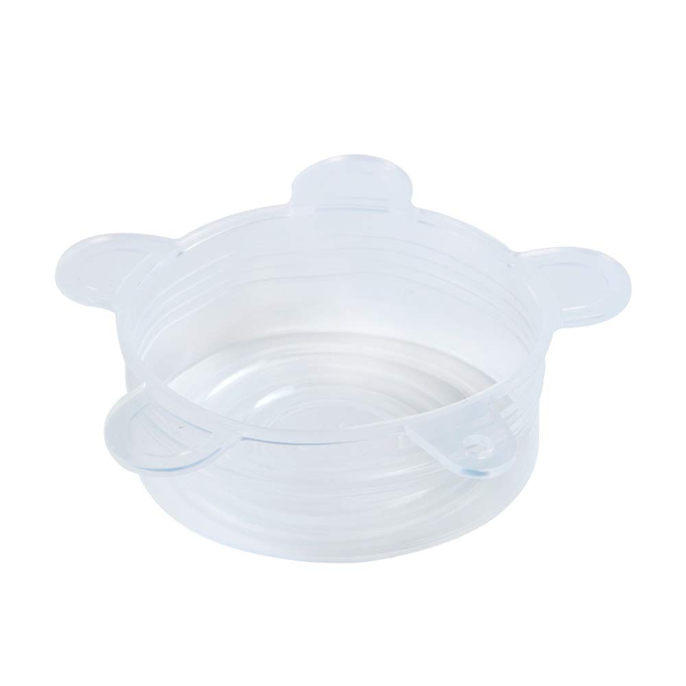 Webake Silicone Stretch Lids 10 Pack for Regular and Wide 10 pack, White