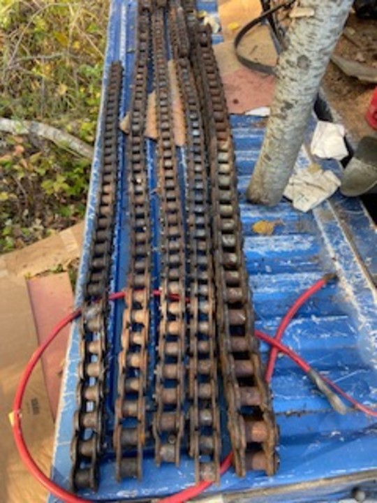 LARGE COTTERED PIN ROLLER CHAIN #100 and #120