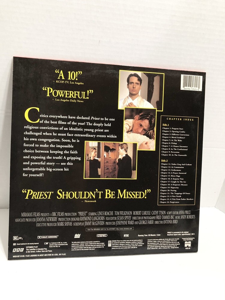 Priest - Letterbox Laserdisc