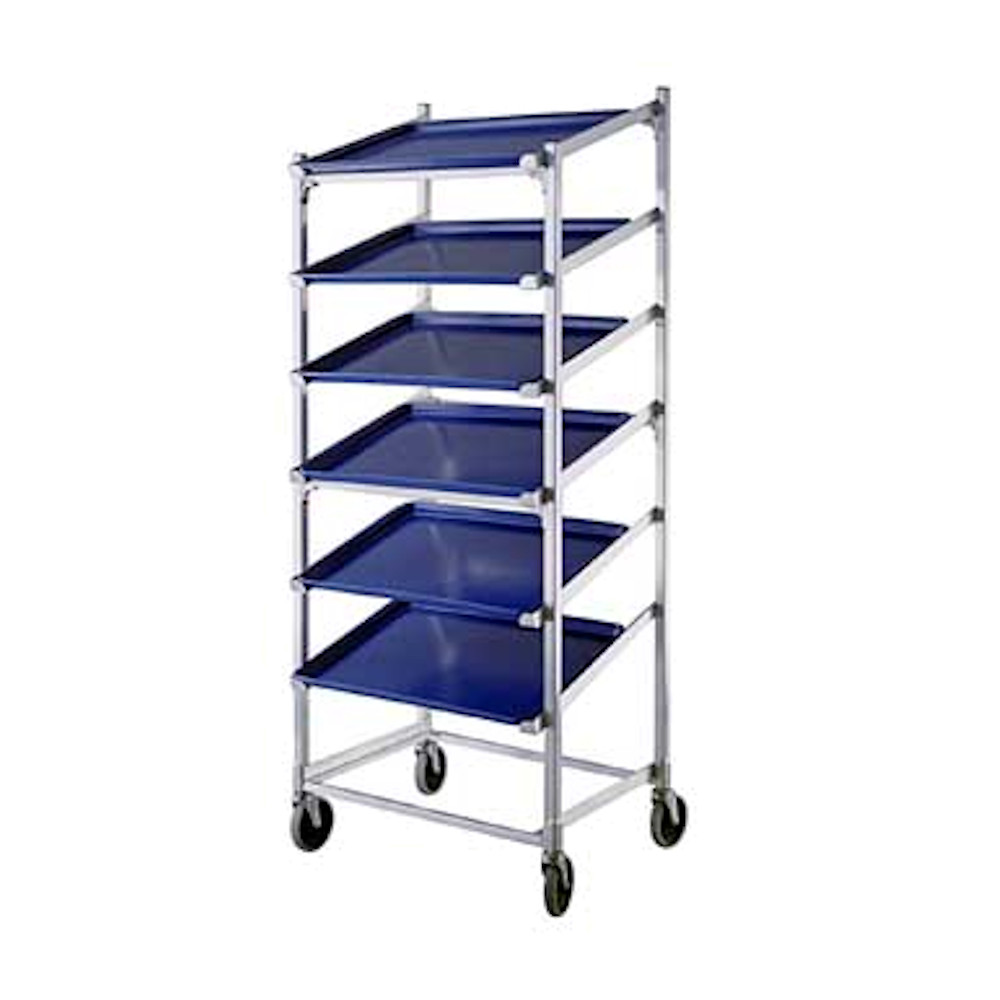 New Age 1139 Mobile Slant Display Rack - 9 Pan Capacity