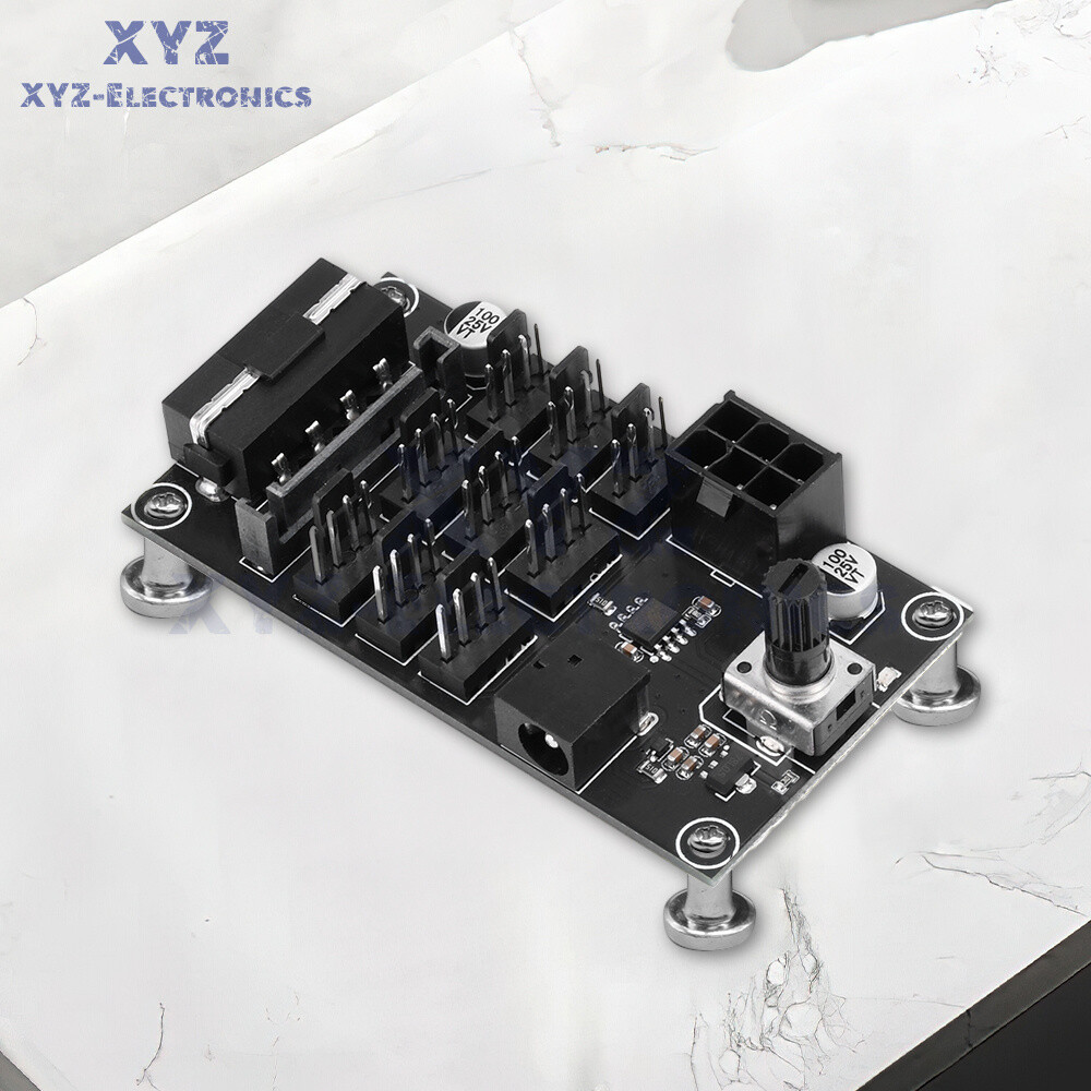 Computer Chassis PWM Violent Fan Speed Controller 9-Channel Fan Hub Controller