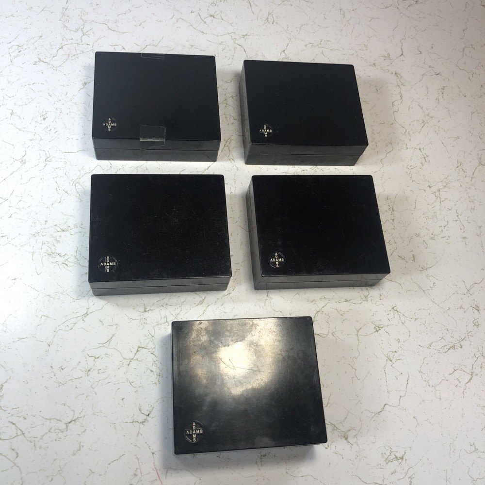 UNIQUE Vintage Adams Microscope Micro-Slides Boxes with 101 Specimen Slides