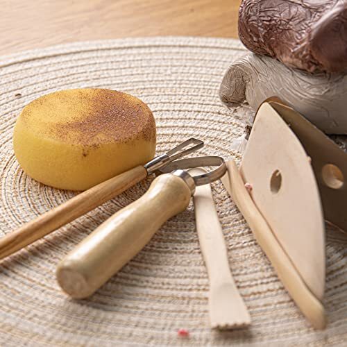 17 Pcs Pottery Tool Kit Polymer Clay Tools Modeling Clay Sculpting Tools Kit