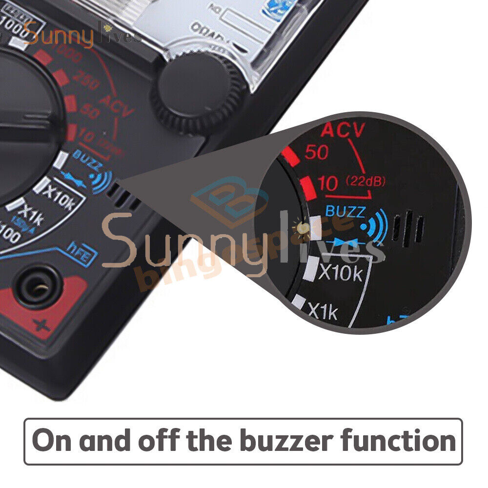 Pointer Display Electrical Multimeter Voltage Current Resistance Tester AC DC