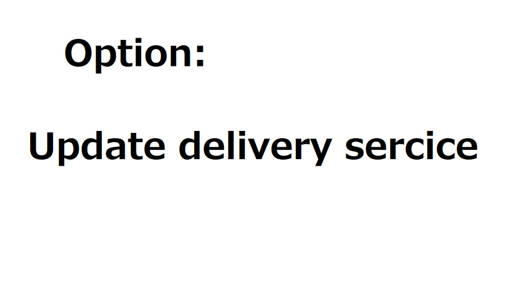Direct delivery (shipping option)