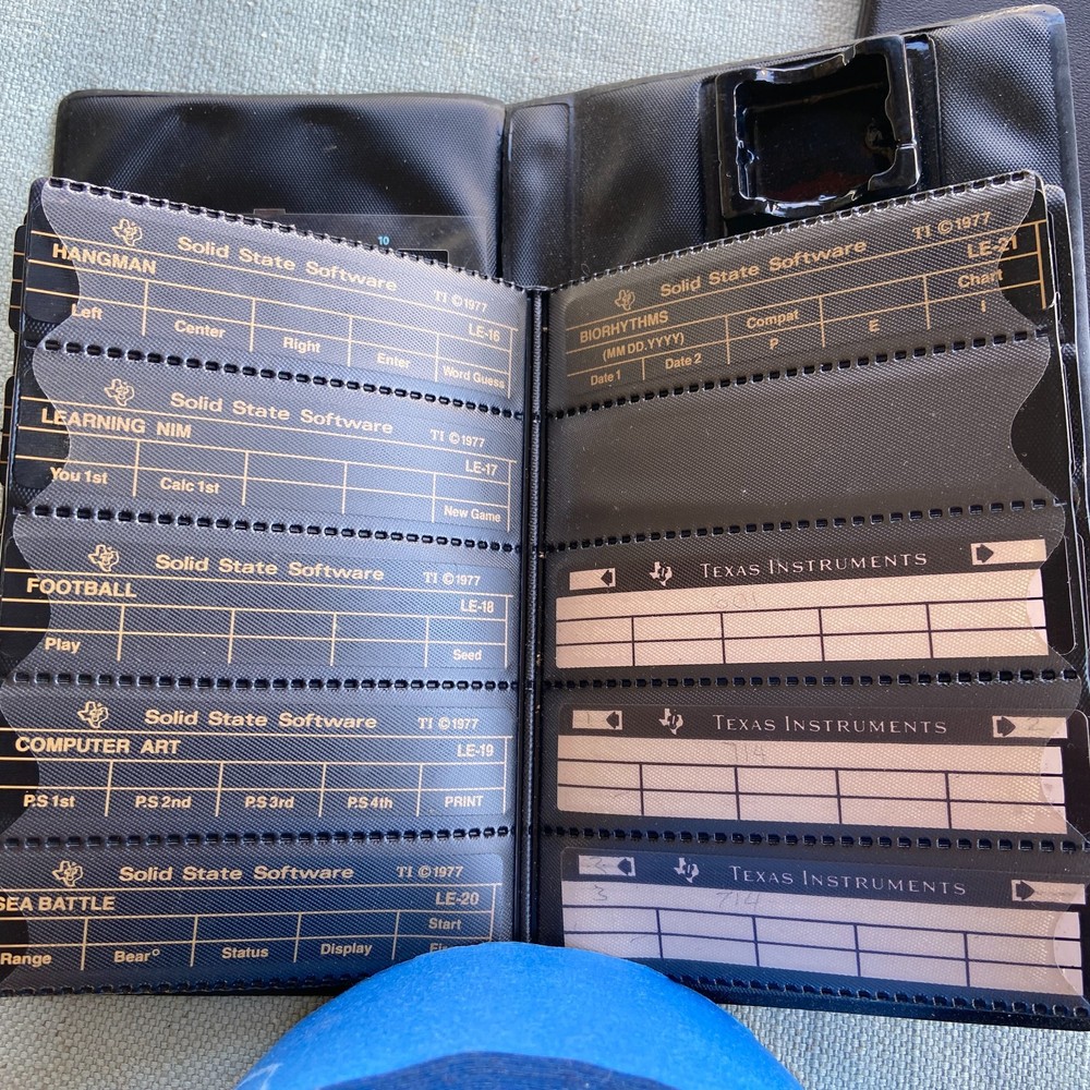 TI Solid State Software Calculator 1977 LE-01-LE-21 Master Library Module ML-02