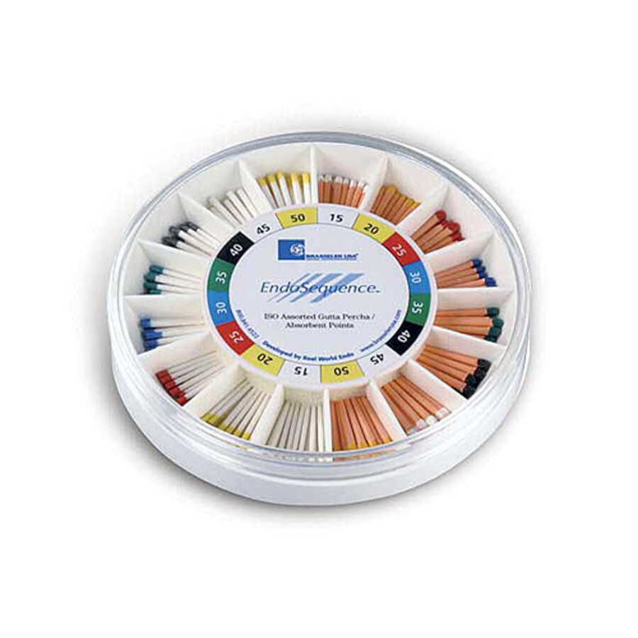 Brasseler Endosequence gutta percha points different variations (pack of 60)