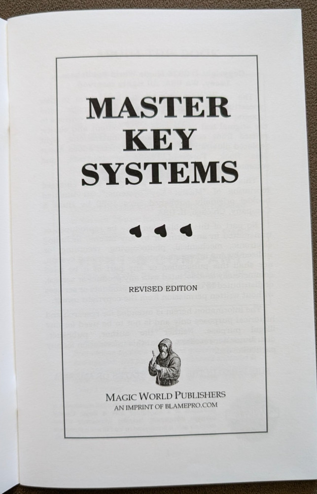 Master Key Systems (Classic crooked gambling text)