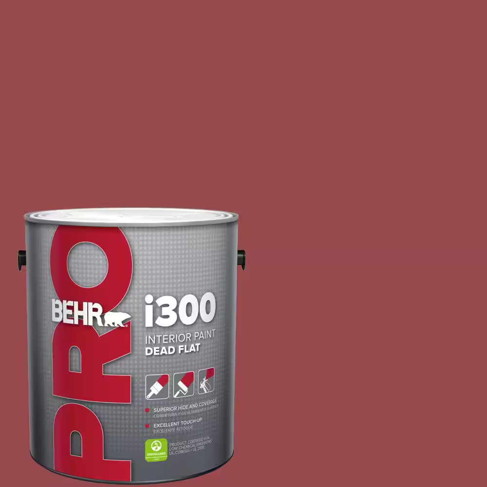 1 Gal. #M140-6 Circus Red Dead Flat Interior Paint