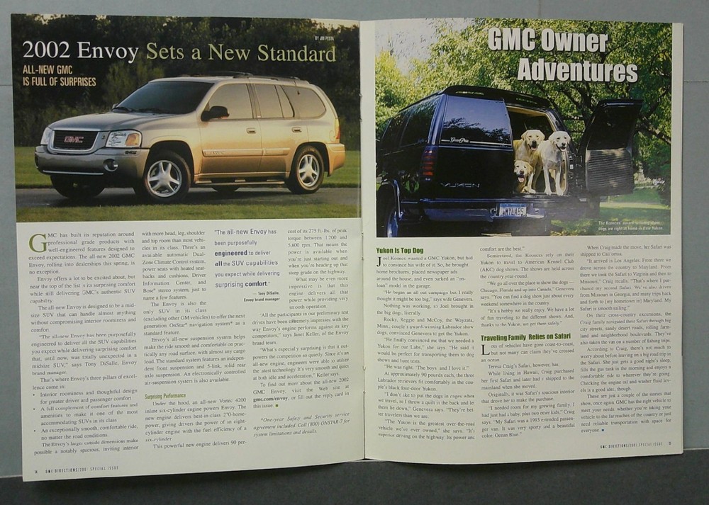 2001 GMC Sales Catalog