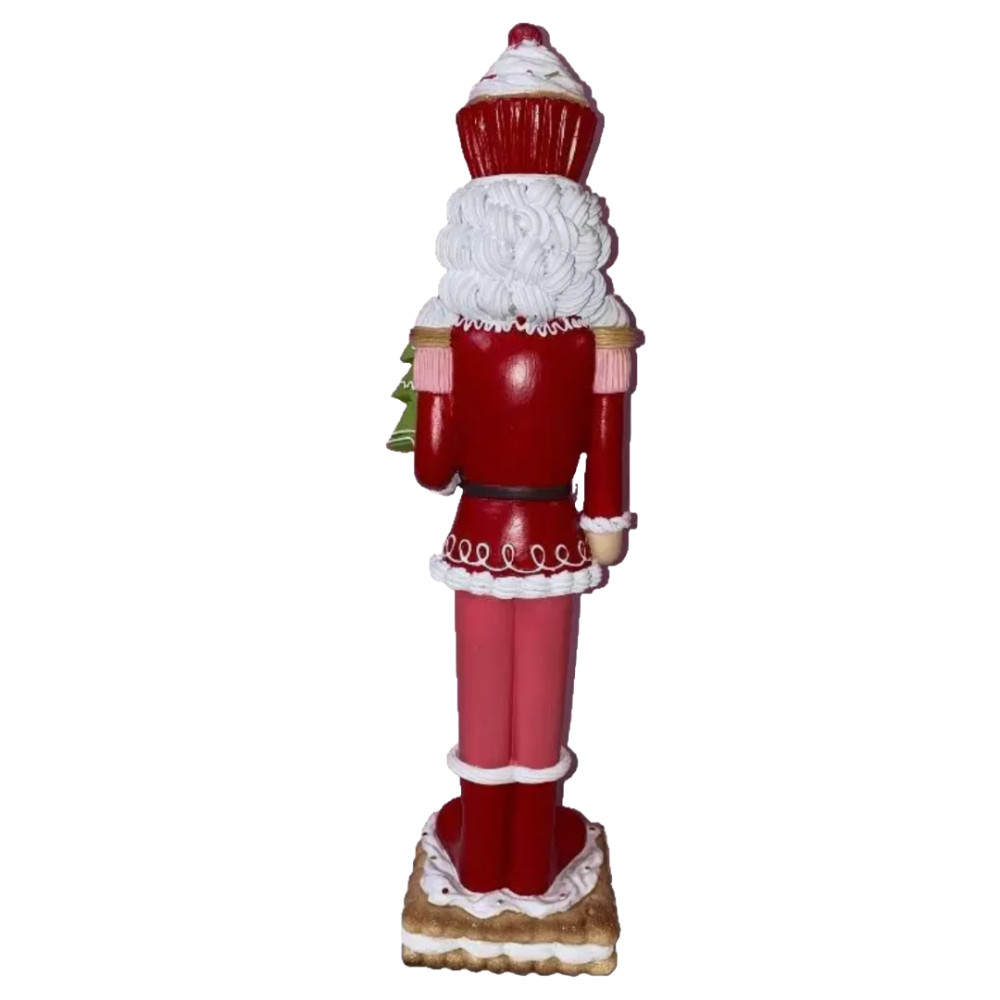Christmas Pink Red NUTCRACKER Colonel Cupcake 18" Cookie Icing Tree Decor NEW