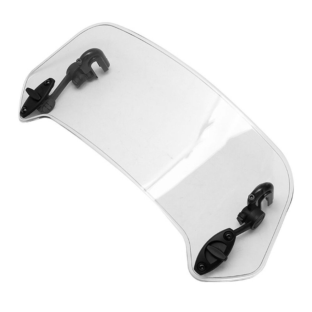 Motorcycle Adjustable Clip-On Windshield Extension Spoiler Windscreen Deflector