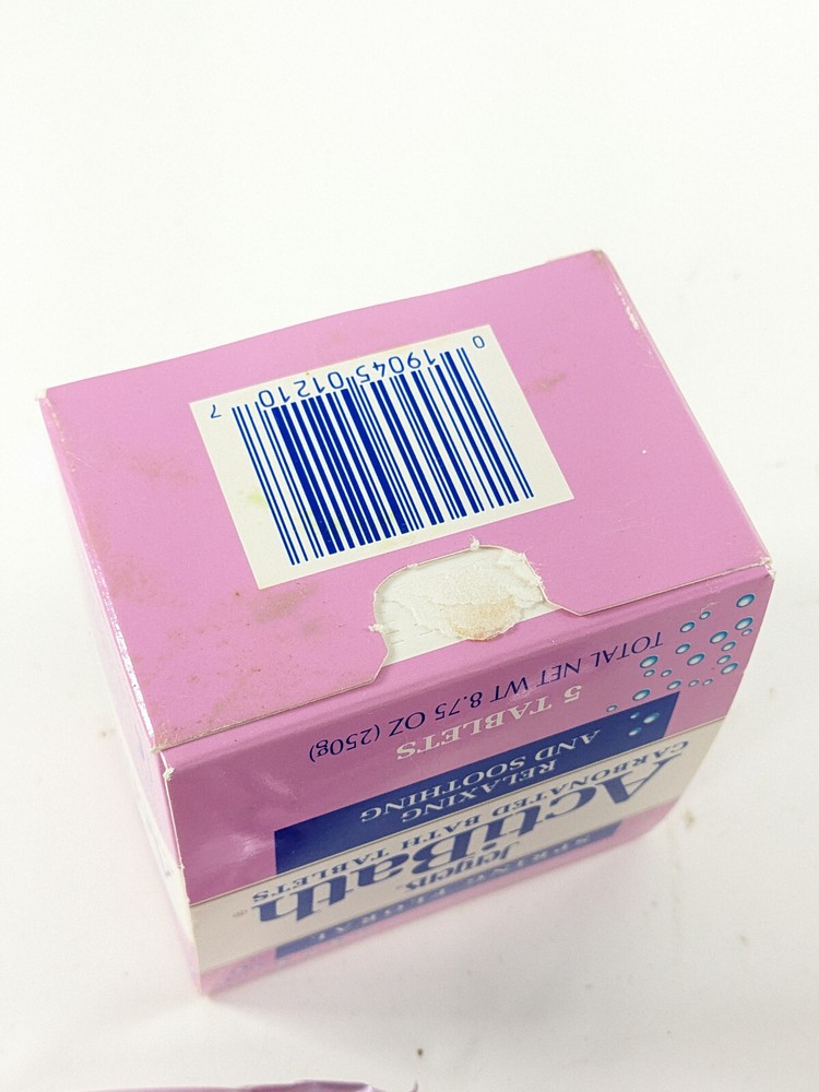 Vintage Jergens Actibath Carbonated Bath Tablets Spring Floral 4 Tablets