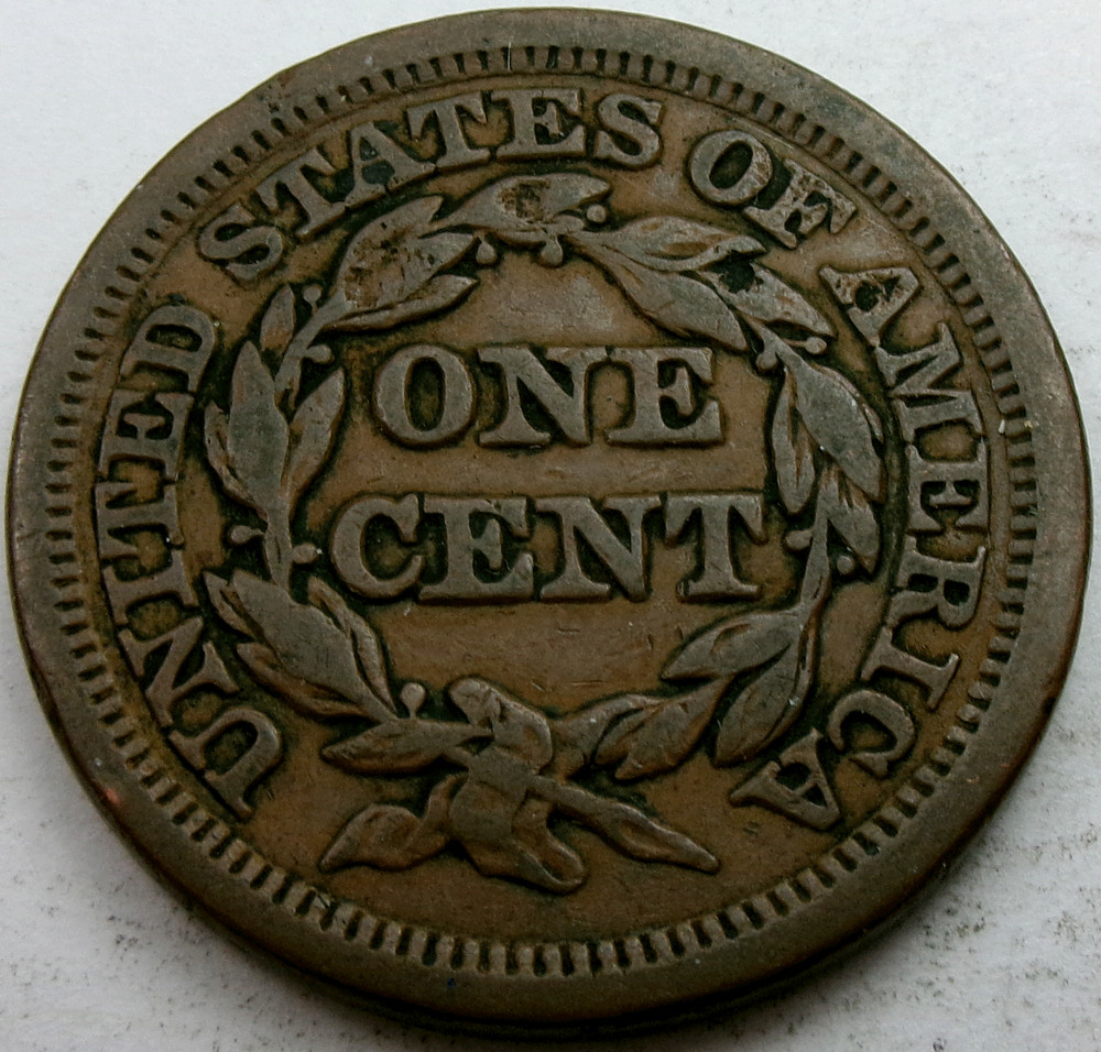 1848 Braided Hair Large Cent