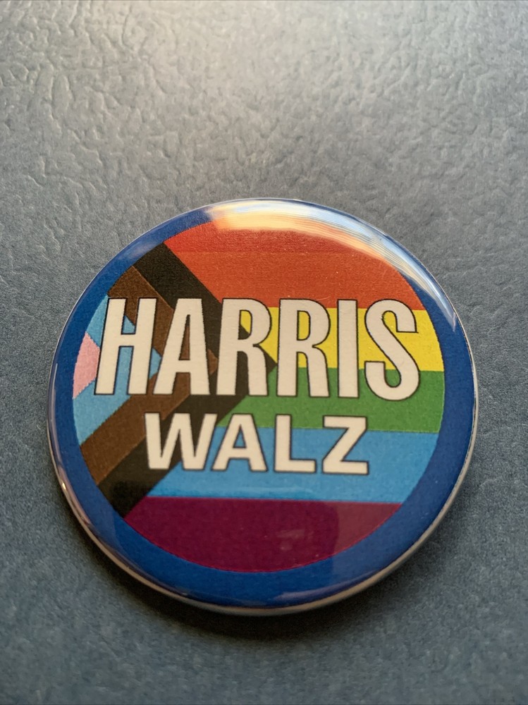 Official 2024 Harris Walz Presidential Campaign Pinback Button