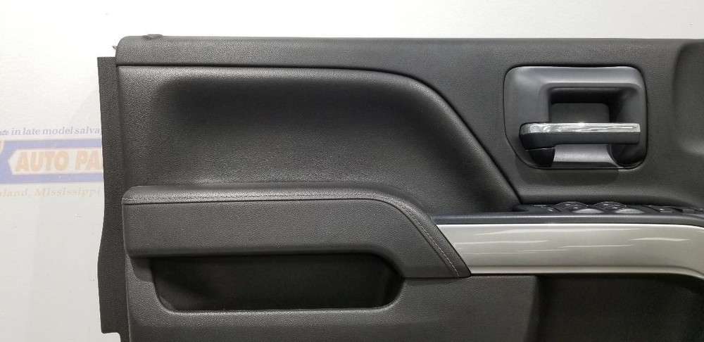 15 CHEVY SILVERADO 1500 LT EXT INTERIOR DOOR TRIM PANEL FRONT LEFT DRIVER