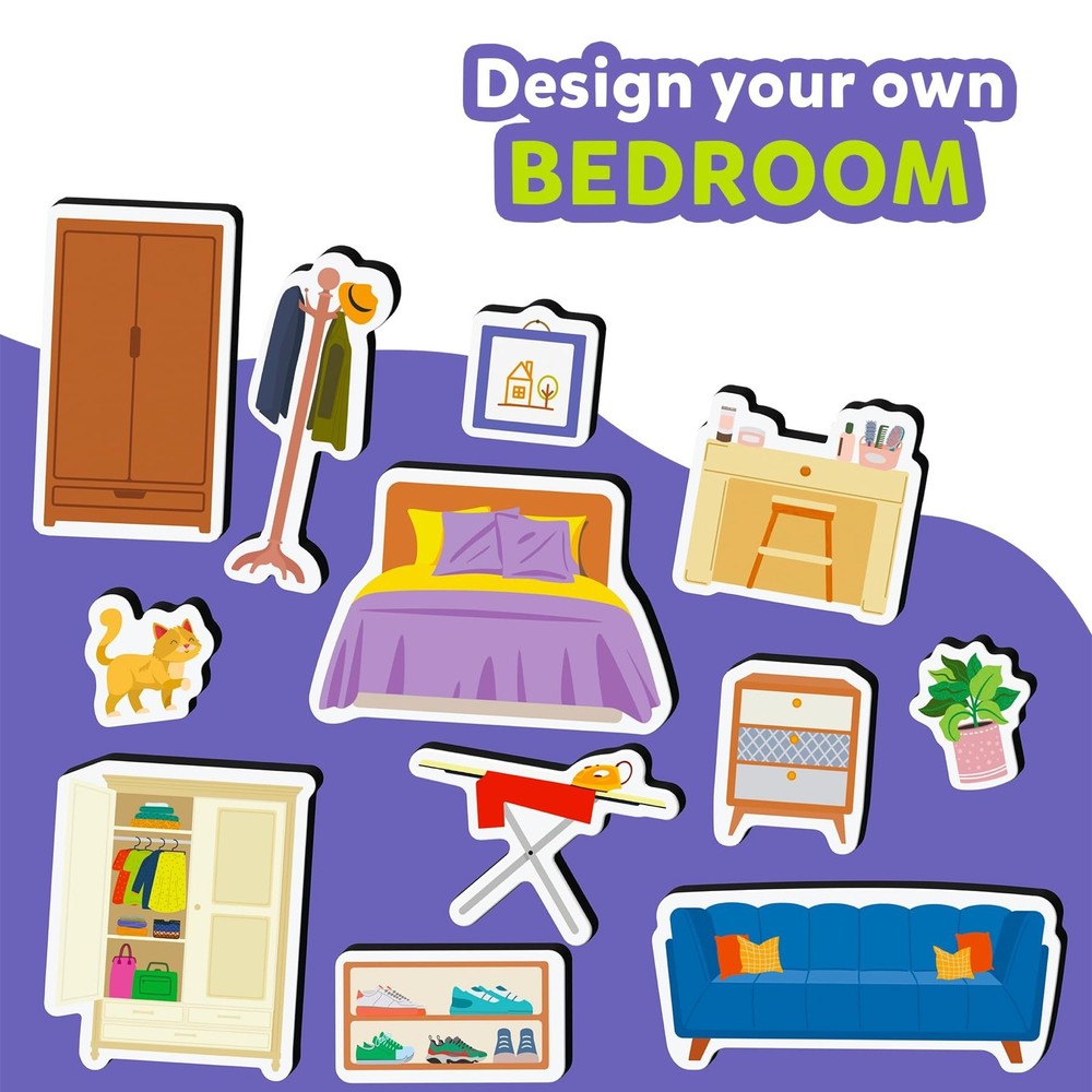 Skillmatics Creative Toy Magnetopia - Design Your Home, Interactive Pretend...