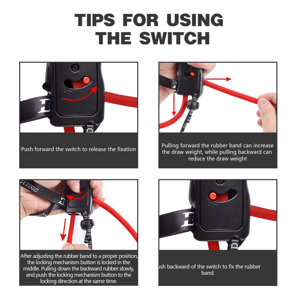 Archery Bow Trainer Stretch Band Exerciser for Recurve & Compound Shooting